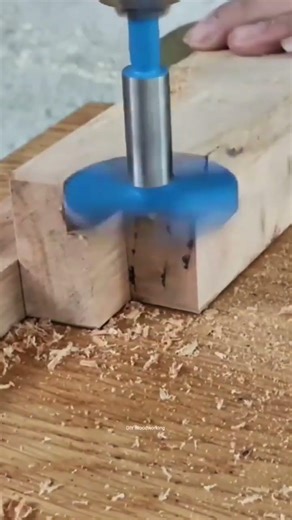 Professional Technique Using Forstner Bit On Wood #shorts