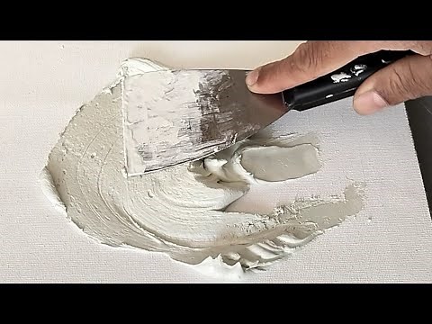 Mastering TEXTURED ABSTRACT Art On Canvas / ACRYLIC Painting Tutorial / 3D Plaster Art