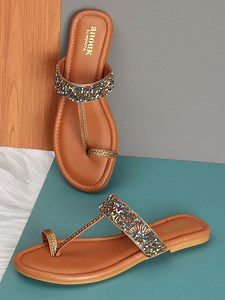 Buy Anouk Embellished One Toe Flats -  - Footwear for Women