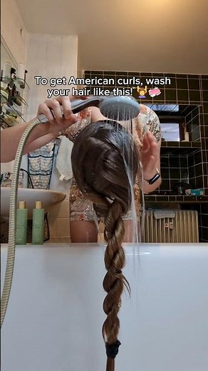 To get American curls, wash your hair like this! 💆‍♀️🧼