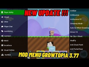 [NEW UPDATE] MOD MENU GROWTOPIA 3.77 ANDROID OR PC AUTO FARM, AUTO HARVEST, AUTO PLANT, AUTO COLLECT