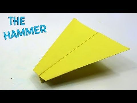 How To Make an EASY Paper Airplane that FLY FAR - The Hammer