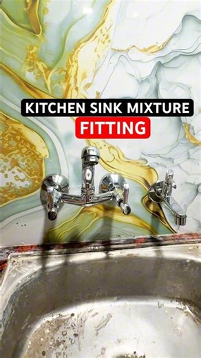 1 मिनट में sink mixer tap installation | sink mixer pipe fitting | #shorts