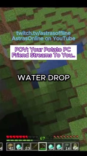 POV: your potato PC friend streams Minecraft to you.. #minecraft