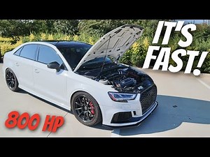 What It's Like Driving a Built Motor Big Turbo 800 HP Audi RS3!!