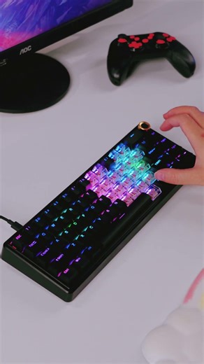 Beauty in the dark night.#kemove #mechanicalkeyboard