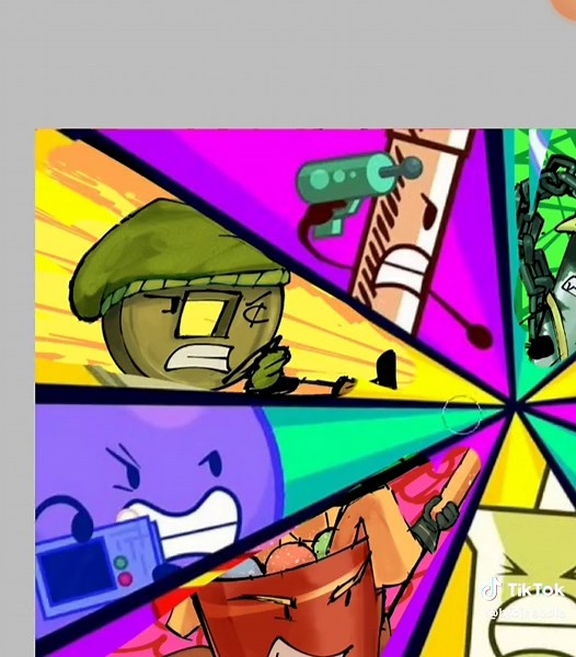 I tryna sync shrug #bfdi #bfdia #osc #bfb #objectshowcommunity #needle #book #tennisball #coiny #pin #pencil #nickel #bomby #fries