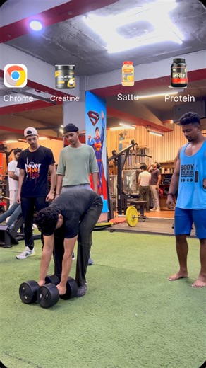 Aryan Lift on Instagram: "Protein vs sattu vs creatine vs chrome💦 Follow for more @aryan_lifts7751 #gym #gymfunnyreels #gymmotivation #gymaddict #relatable #gymrelatable #reels #trend #trending #instagram #explore #viral #viralreel #foryou #trendingreels #bodybuilding #gymlife #gymrat"