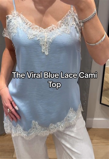The Viral Blue Lace Cami Top: Dreamy Style Inspiration