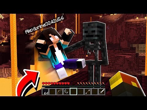 noob Girl tries to sleep in the Nether...