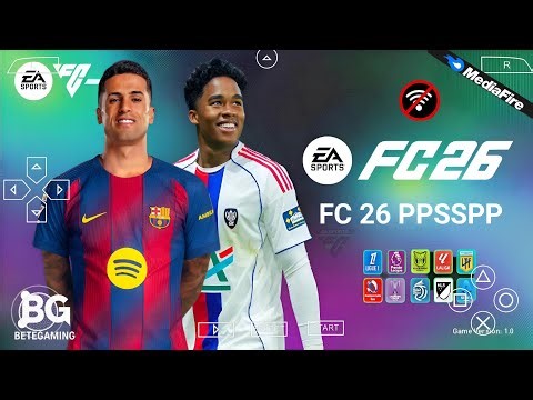 FIFA 2026 PSP ORIGINAL Android Offline 4K Camera | EA FC 26 PSP HD Graphics New Kits &Transfer