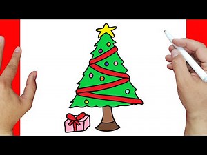 How to draw A Christmas tree step by step