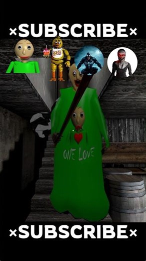 Baldi,Chica,Venom Vs Evilnun🔥#granny #gaming #shortsfeed