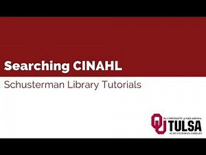 Searching CINAHL