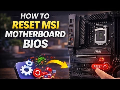 How to Reset MSI Motherboard BIOS (Clear CMOS & Fix Black Screen)