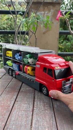 Alien Car Surprise Inside the Tomica Truck Hauler Carry Case! 🚛👽 #shorts #mcqueen