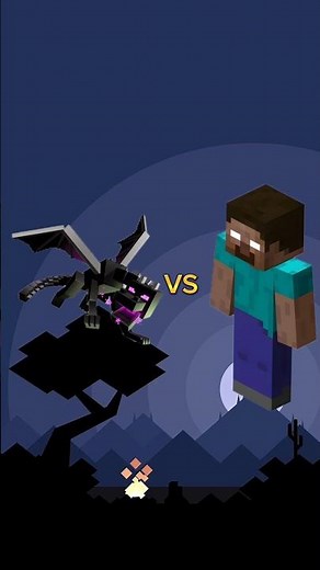 Ender dragon vs herobrine #shorts #minecraft