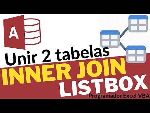 Como Carregar 2 Tabelas no Listbox com INNERJOIN | Como Fazer Join de Duas Tabelas Access no Listbox