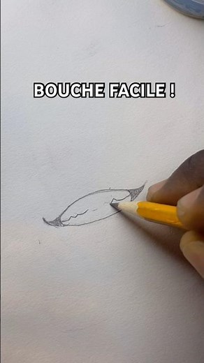 TUTO FACILE : Comment dessiner une bouche Manga en 3 étapes ! #tutorial #bouche #mouth