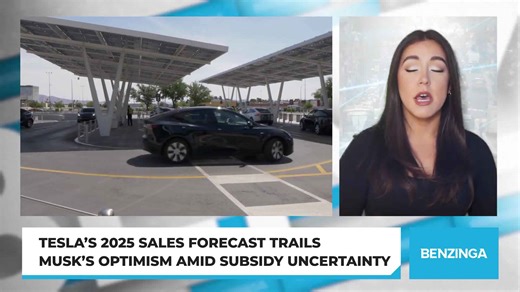 Tesla’s 2025 Sales Forecast Trails Musk’s Optimism Amid Subsidy Uncertainty