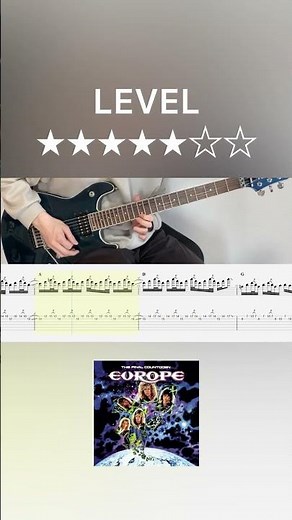 The Final Countdown (guitar solo cover with tabs & chords)