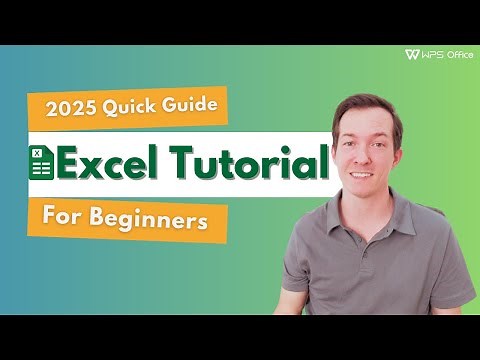 Excel Tutorial for Beginners (2025) | WPS Office Guide | Step-by-Step Learn Excel