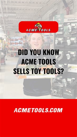 Toys That Match the Tools! Did you know Acme Tools sells Kids Toys? Get the next generation of DIY Pros started early with mini versions of the gear you use! Shop mini chainsaws, workbenches, tool belts and more that look and sound real. Get their Christmas gifts before Santa beats you to it! Link: https://www.acmetools.com/novelty-items/ #kidstools #giftguide #futurebuilder #diytips #acmetools #powertools | Acme Tools