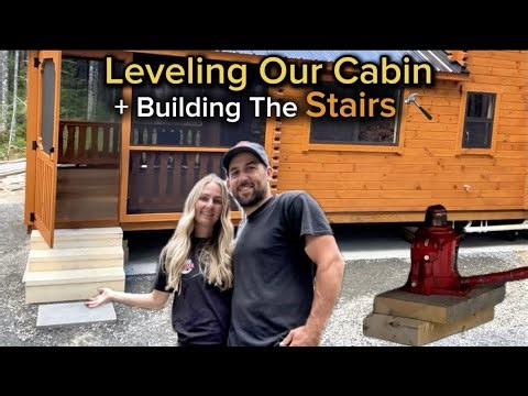 Our Cabin Was Delivered! Time to Level It & Build the Stairs 🪵