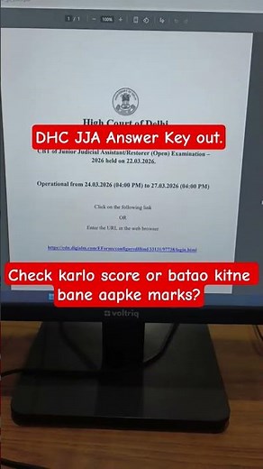 DHC JJA Answer Key out 😍 | Check your score | #dhcjja #jja #delhihighcourt