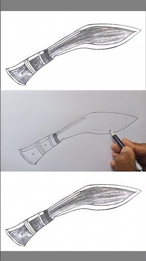 KhuKuri Drawing || Santosh Artscape
