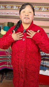 322K views · 4K reactions | ¿Te gustaría aprender a tejer este hermoso abrigo rojo? | Silvia Huancollo | Facebook