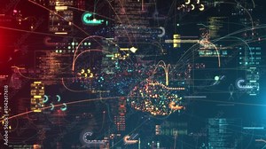 Machine Learning Neural Network AI Brain Algorithm Data Processing Intelligence