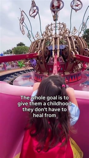 I will try my best to give my children something they don't have to go to therapy to heal from