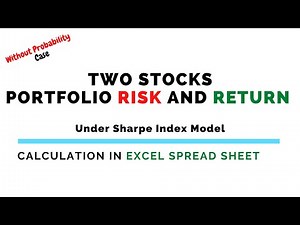 Case-4: How to calculate portfolio risk & return in excel spreadsheet