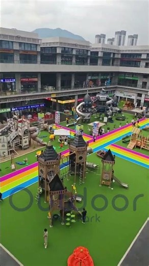 Toddler Outdoor Play Area with Soft Activity Routes
