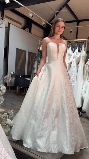 Which is your favorite?! #weddingdress #2023bride #2024bride #ballgown #weddingdresses #dcbride #weddingplanning #dressshopping