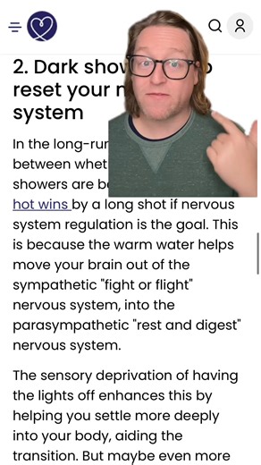 Is showering in the dark the secret to better sleep, better mental health, and maybe even a better life? https://www.yourtango.com/self/underrated-benefits-showering-night-without-lights | YourTango