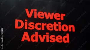 viewer discretion advised warning screen