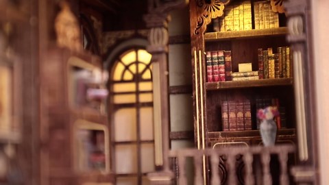 Amazon.com: Ancient Book Collection Room DIY Book Nook Kit | Touch Light,ROCOXIA DIY Miniature Bookshelf Insert Kit, 3D Wooden Puzzle for Bookshelf Decor, Gifts for Book Lovers & Crafters : Toys & Games