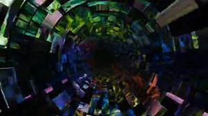 Seamless Endless Looping Animation Rotational Movement Shiny Glowing High Tech