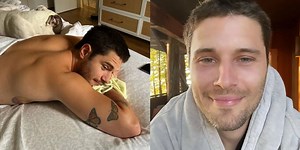 Ronen Rubinstein Celebrated Bi Visibility Day With a Bare Dip in the Pool