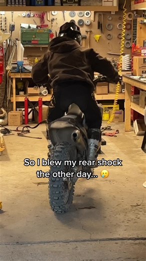 Repairing a Blown Rear Shock on a Dirt Bike