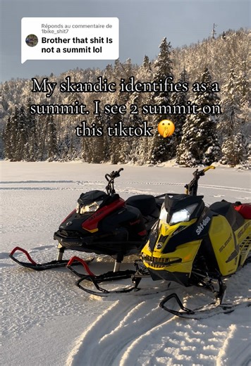 Réponse à @1bike_shit7 #skandic #windshield #quebec #skidoo #summitx #800r @Math #sled