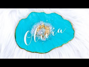 RESIN Coaster TUTORIAL for BEGINNERS