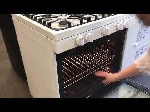 Preheating a gas oven