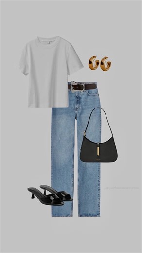 Flávia Café ♡ on Instagram: "Uma t-shirt branca, infinitas possibilidades ✨ Do básico ao fashion, ela vai com tudo 🤍 #tshirtbranca #basicochic #lookdodia #estilosemcomplicação #versatilidade"