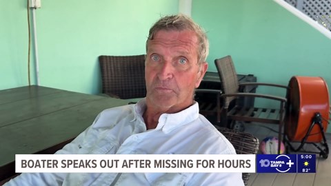 Fisherman speaks out after being rescued from capsized boat off the coast of Clearwater