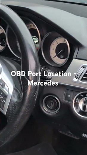 How to find the OBD port for a Mercedes #obd #obd2 #mercedes #howto