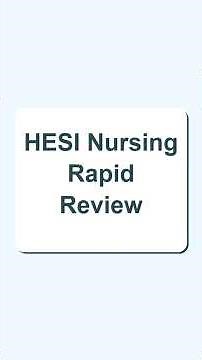 HESI Nursing Rapid Review Cheat Sheet & Workflow.