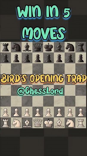 BIRD'S OPENING TRAP WIN IN 5 MOVES💀‼️